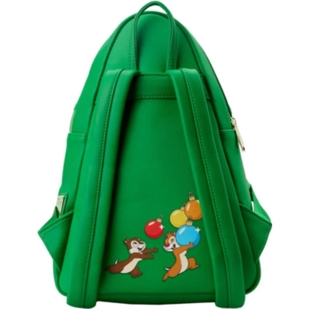 Disney Loungefly Chip & Dale Holiday Christmas Tree Lights Ornaments Backpack